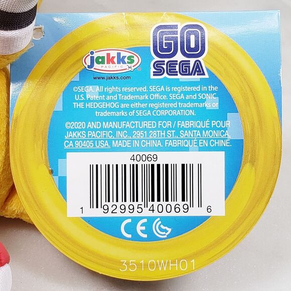 Jakks Pacific Sonic The Hedgehog Tails 8" GO SEGA Collectible Video Game Plush - Picture 5 of 7